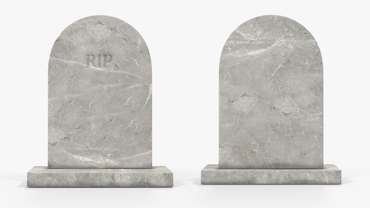 Marble Gravestone 3D