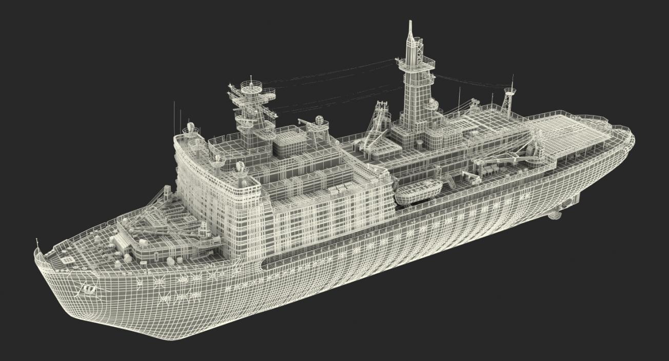 Nuclear Powered Icebreaker Yamal 3D