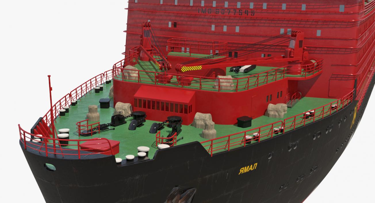 Nuclear Powered Icebreaker Yamal 3D