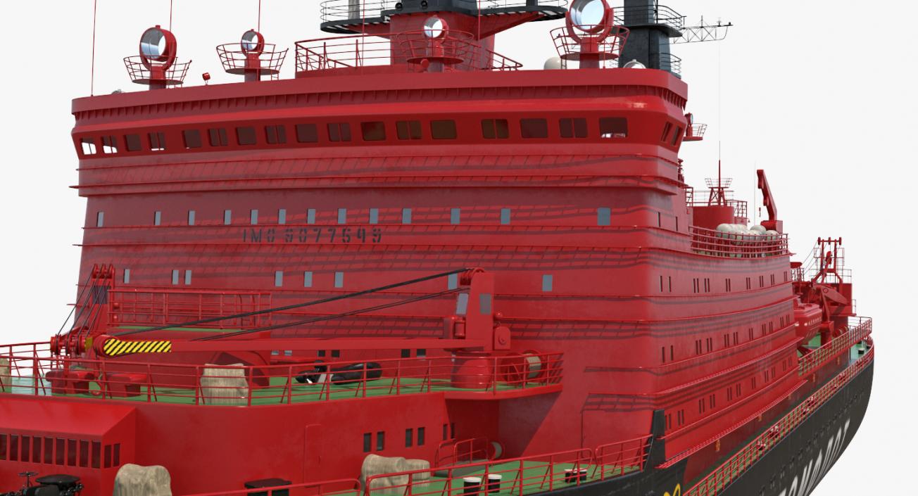 Nuclear Powered Icebreaker Yamal 3D