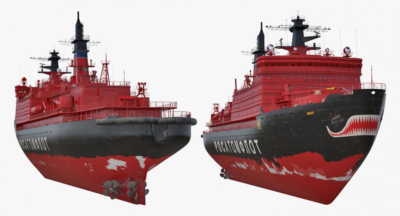 Nuclear Powered Icebreaker Yamal 3D