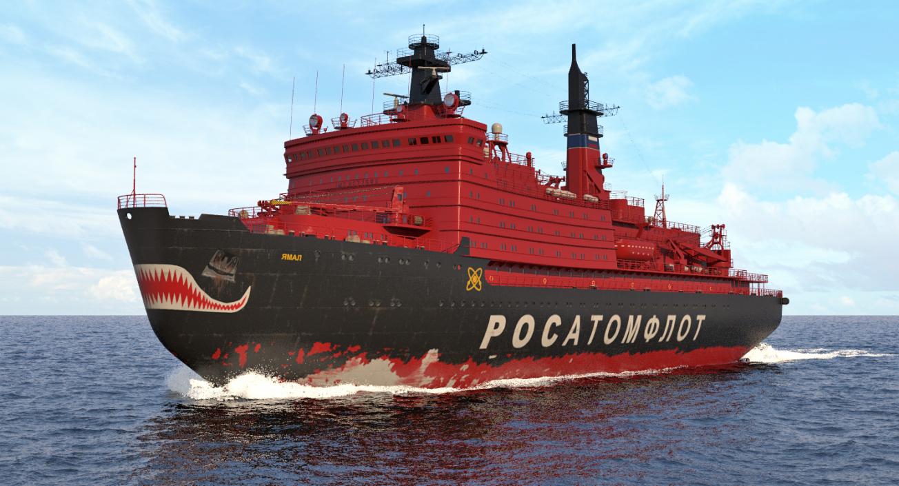 Nuclear Powered Icebreaker Yamal 3D