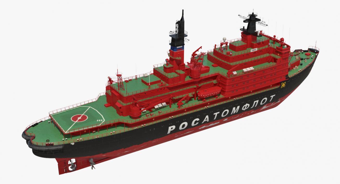 Nuclear Powered Icebreaker Yamal 3D