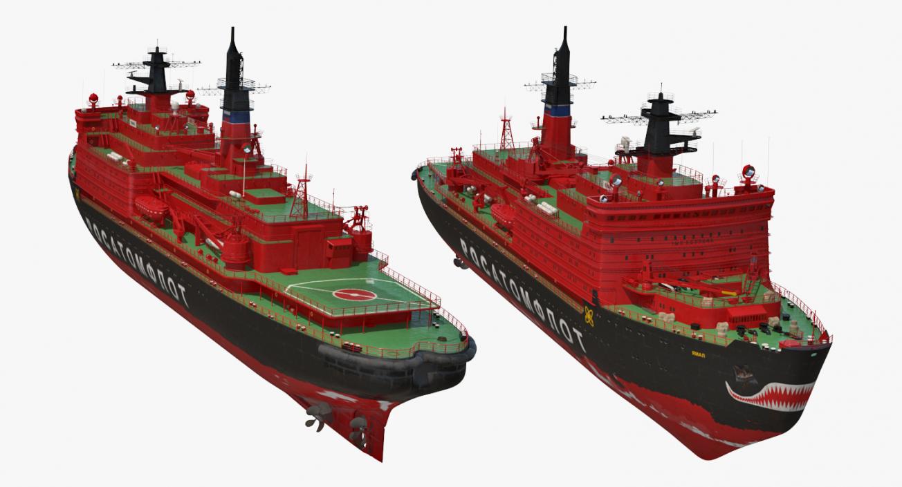 Nuclear Powered Icebreaker Yamal 3D