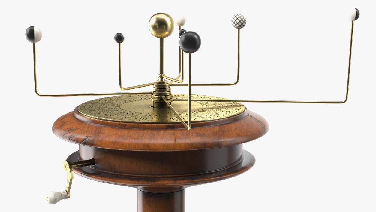 Small Antique Orrery Rigged 3D