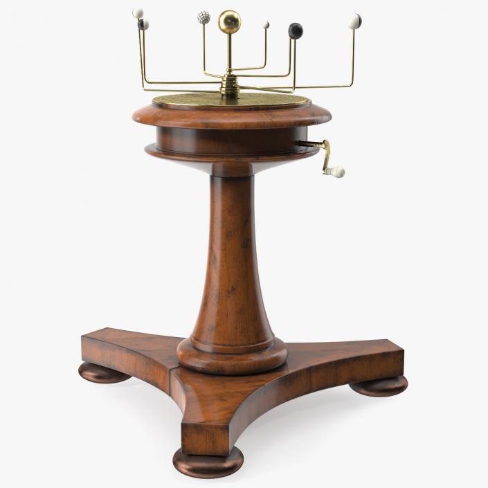 Small Antique Orrery Rigged 3D