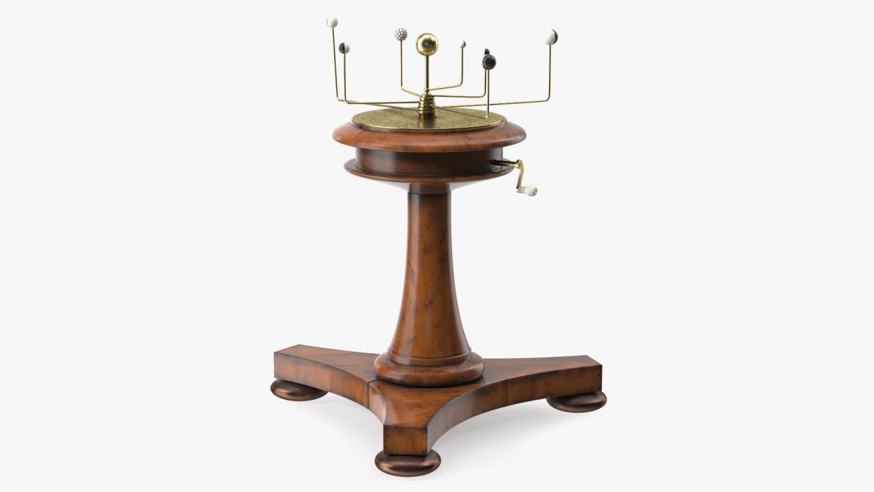 Small Antique Orrery Rigged 3D