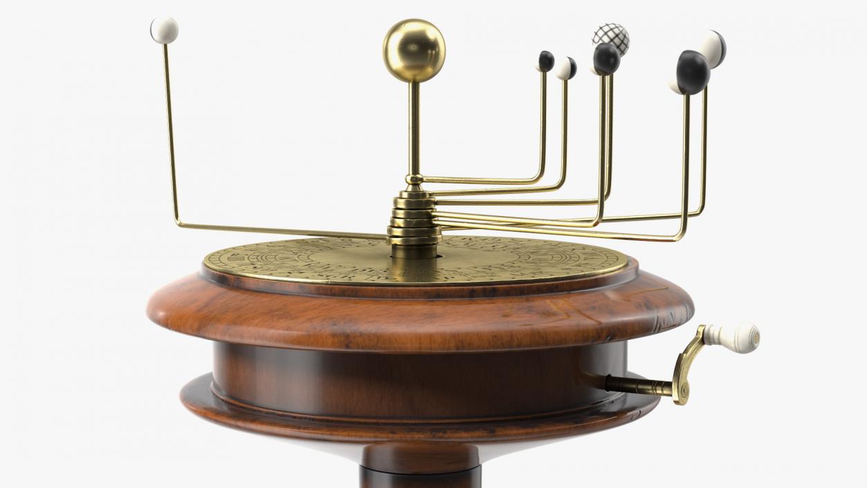 Small Antique Orrery Rigged 3D