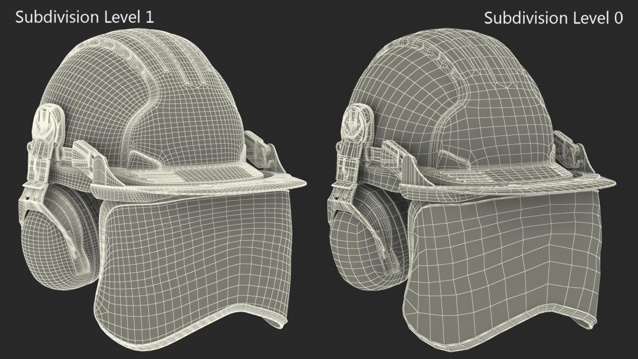 3D Orange Helmet Protect Head Husqvarna Forest model