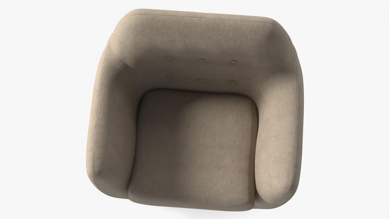 3D Loa Armchair Beige model