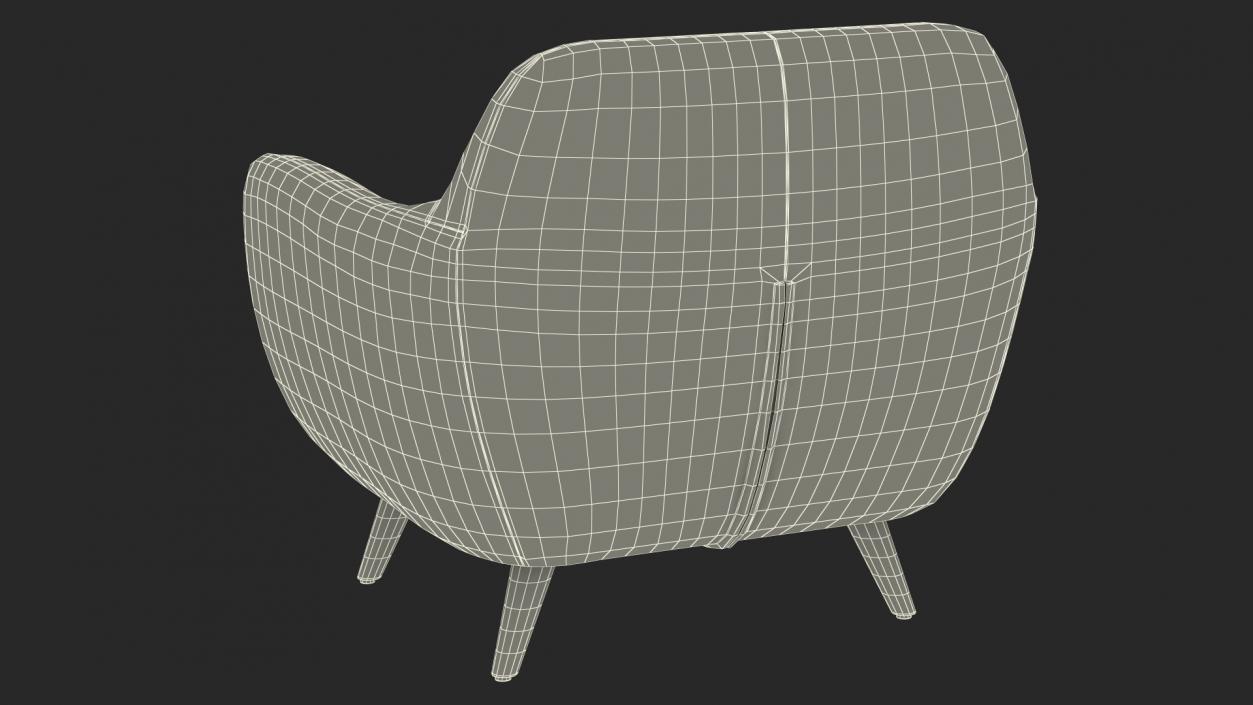 3D Loa Armchair Beige model