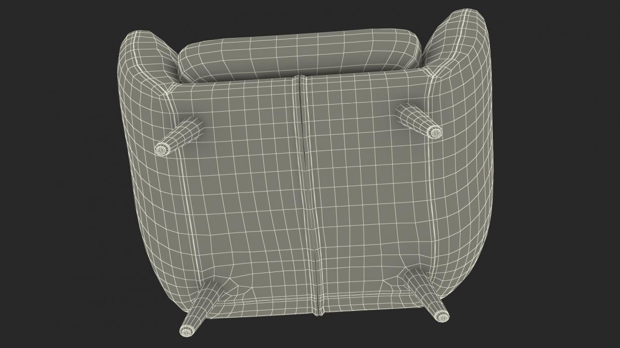 3D Loa Armchair Beige model