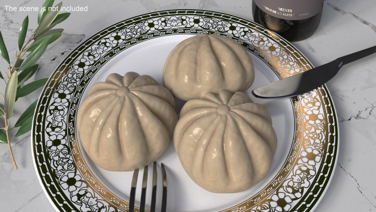 Cooked Dumplings Collection 2 3D model