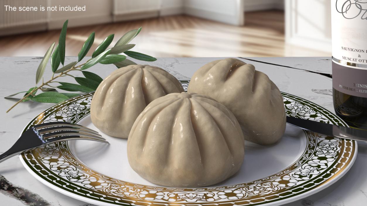 Cooked Dumplings Collection 2 3D model