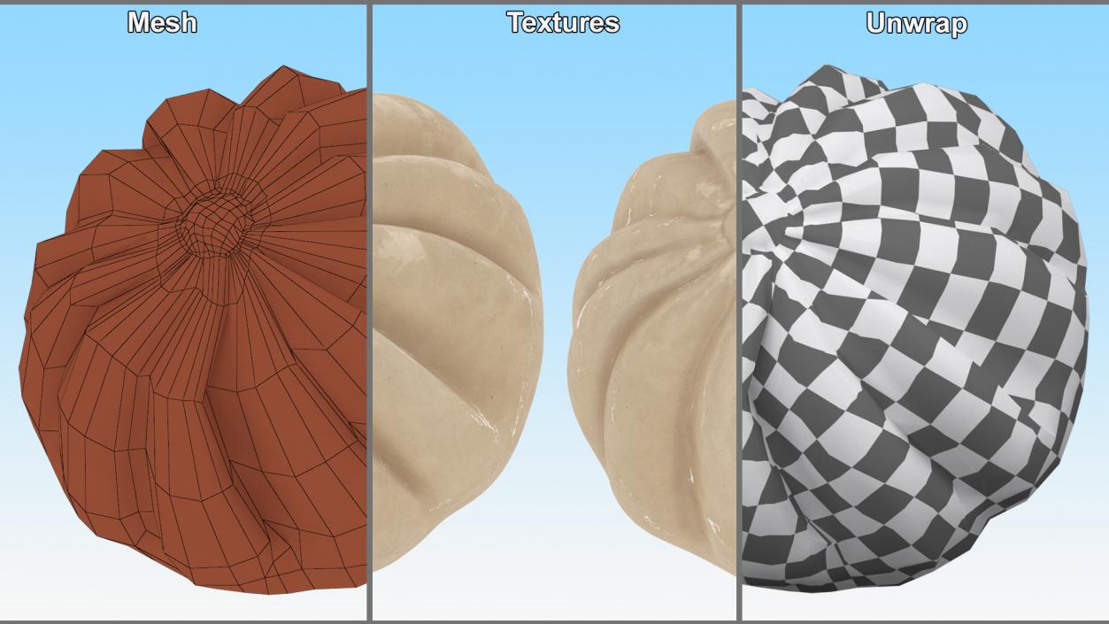 Cooked Dumplings Collection 2 3D model