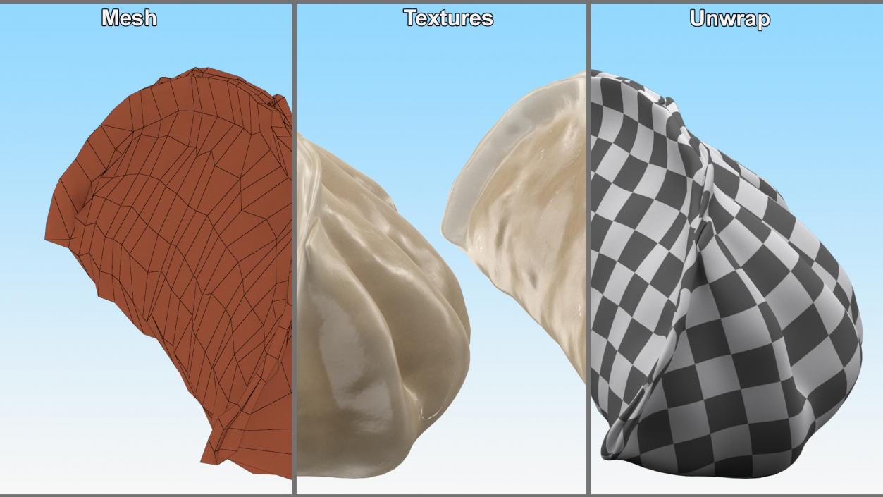 Cooked Dumplings Collection 2 3D model