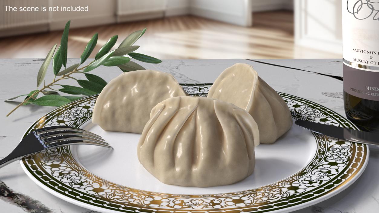 Cooked Dumplings Collection 2 3D model