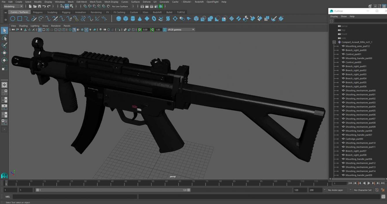 3D Compact Assault Rifle