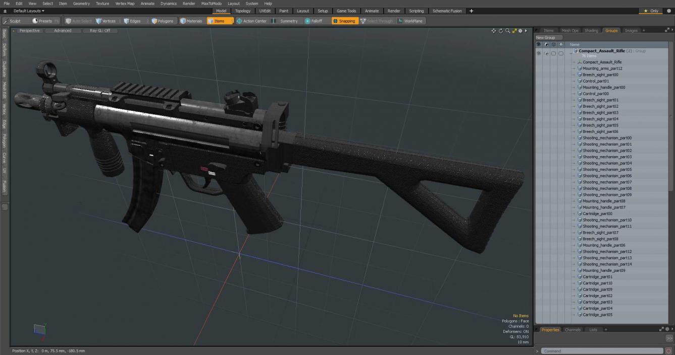 3D Compact Assault Rifle