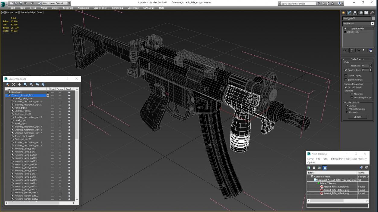 3D Compact Assault Rifle