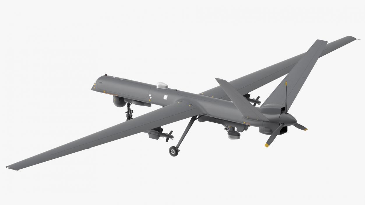 3D Unmanned Combat Aerial Vehicle Armed