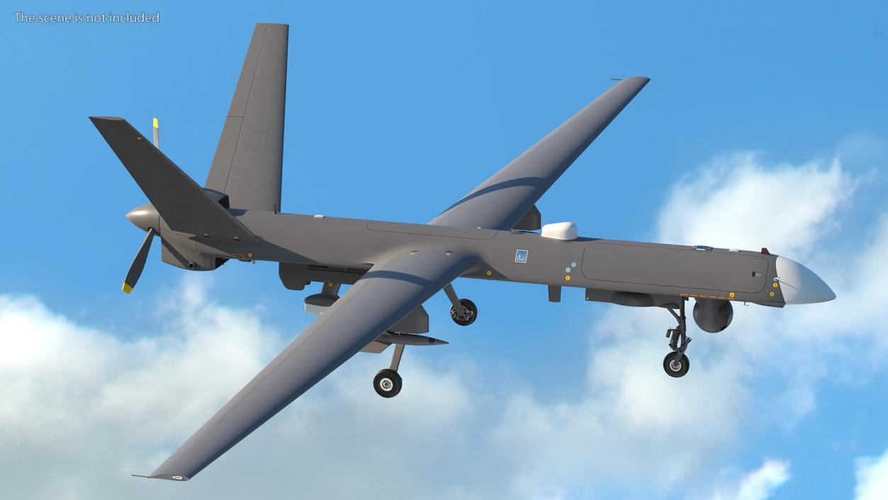 3D Unmanned Combat Aerial Vehicle Armed