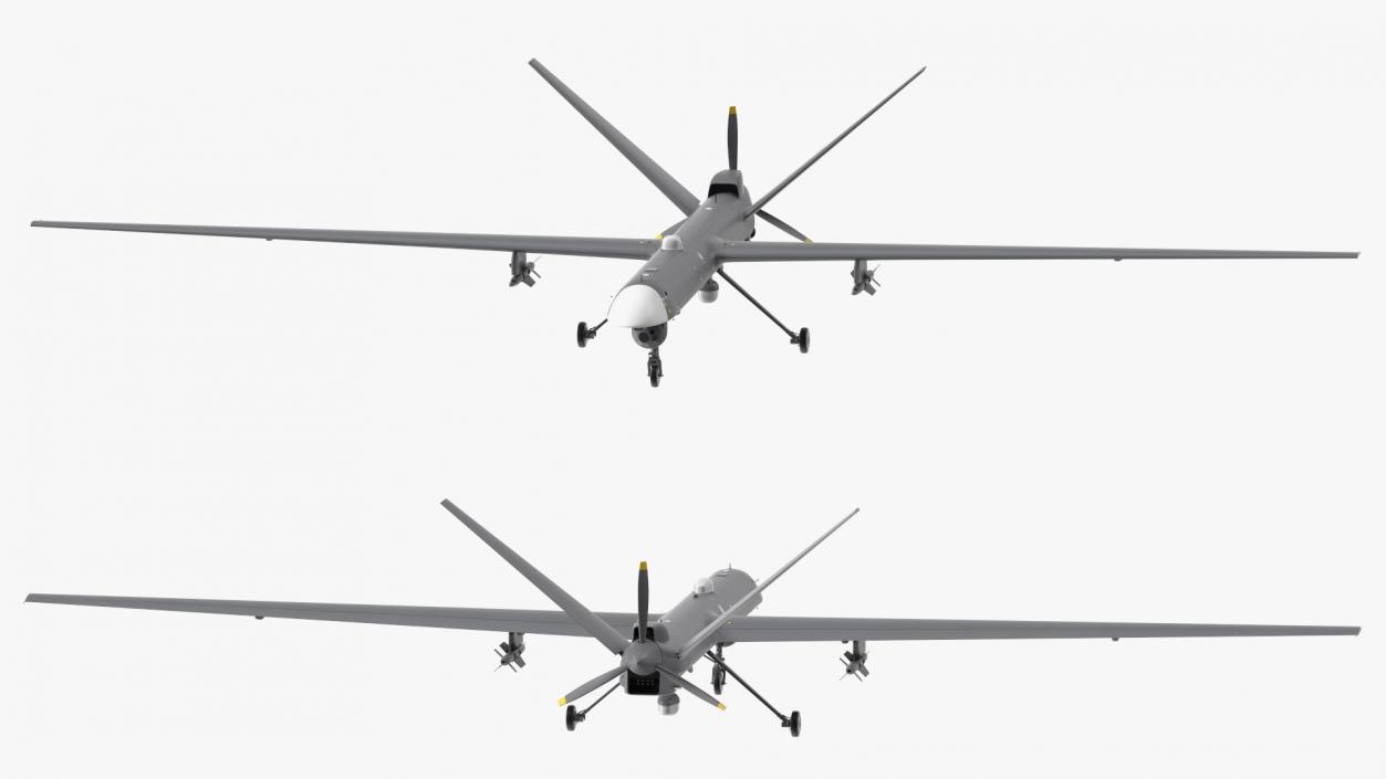 3D Unmanned Combat Aerial Vehicle Armed