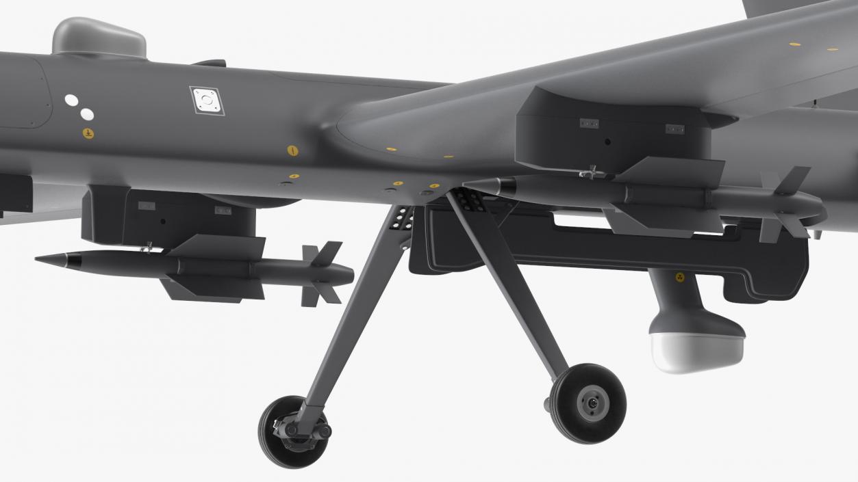 3D Unmanned Combat Aerial Vehicle Armed