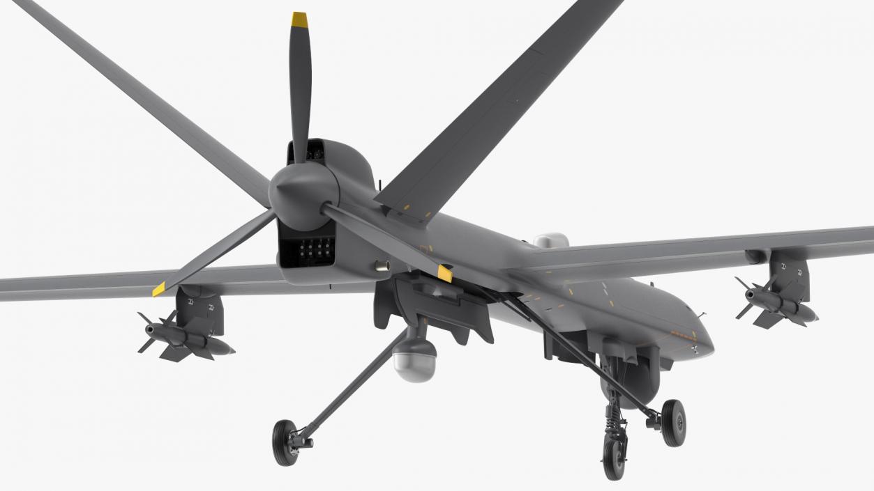 3D Unmanned Combat Aerial Vehicle Armed