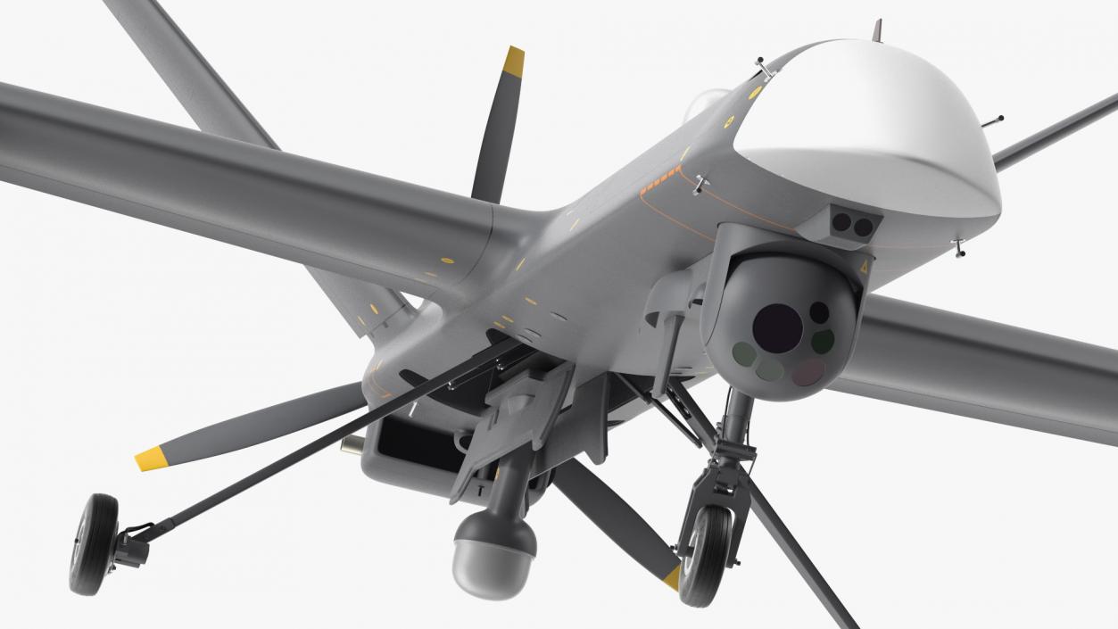 3D Unmanned Combat Aerial Vehicle Armed