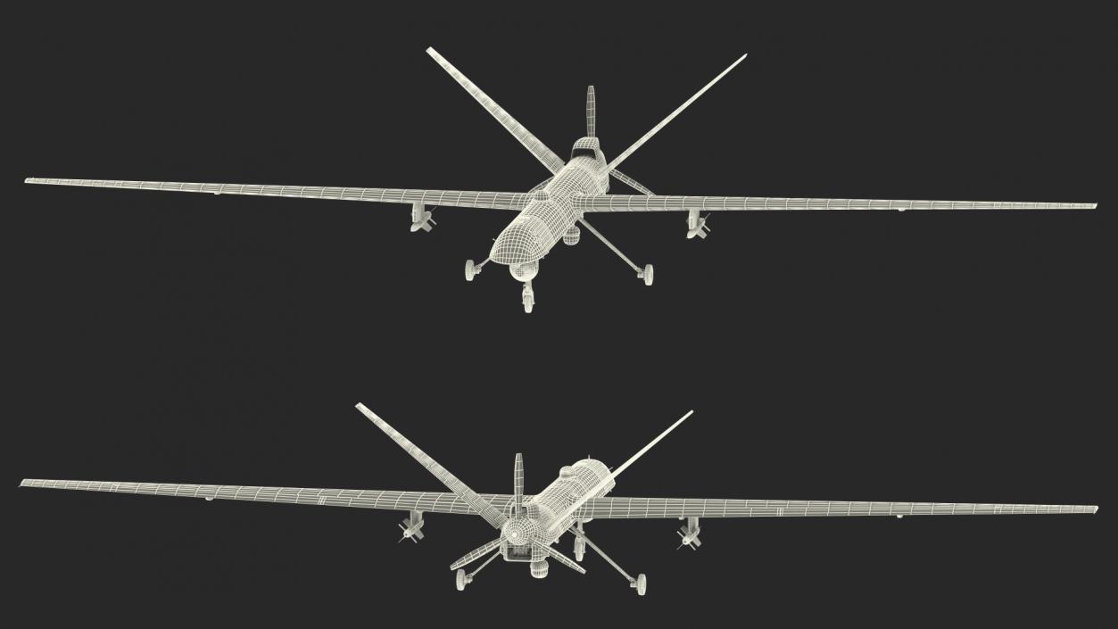 3D Unmanned Combat Aerial Vehicle Armed