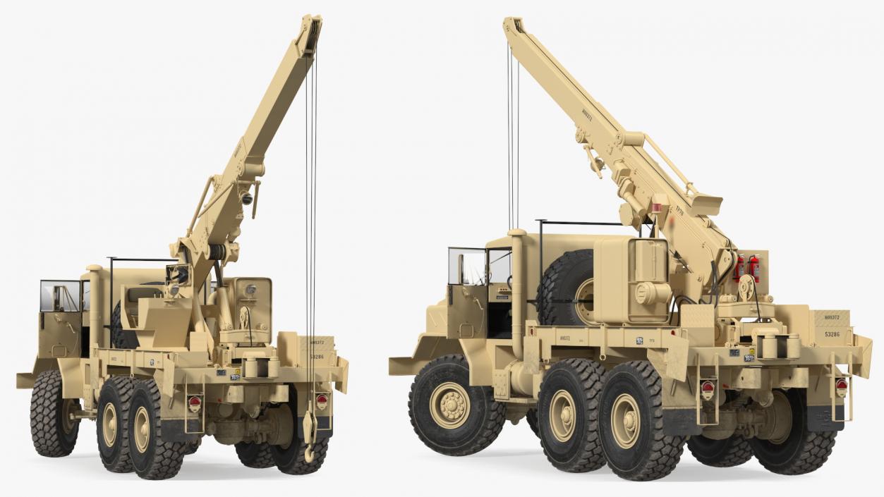 M939 Military Wrecker Light Rigged 3D model