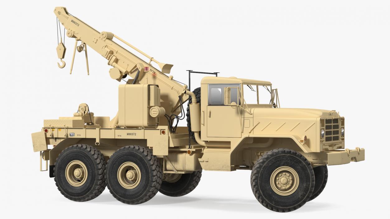 M939 Military Wrecker Light Rigged 3D model