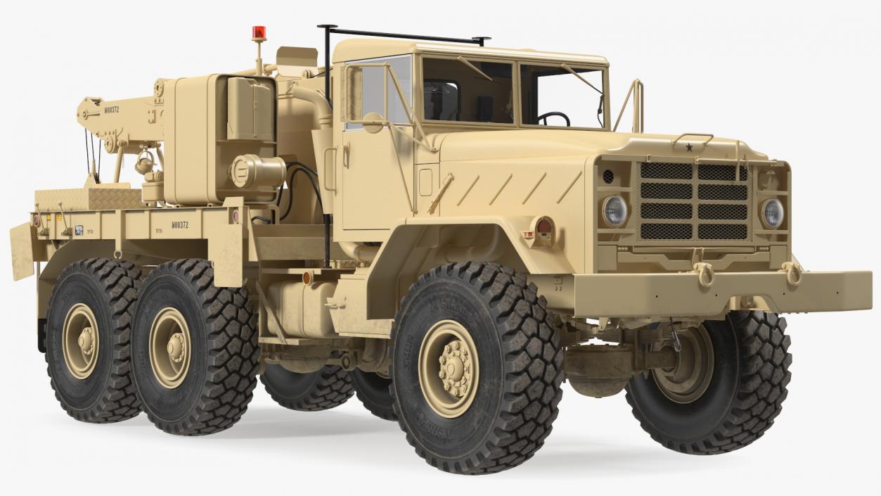 M939 Military Wrecker Light Rigged 3D model