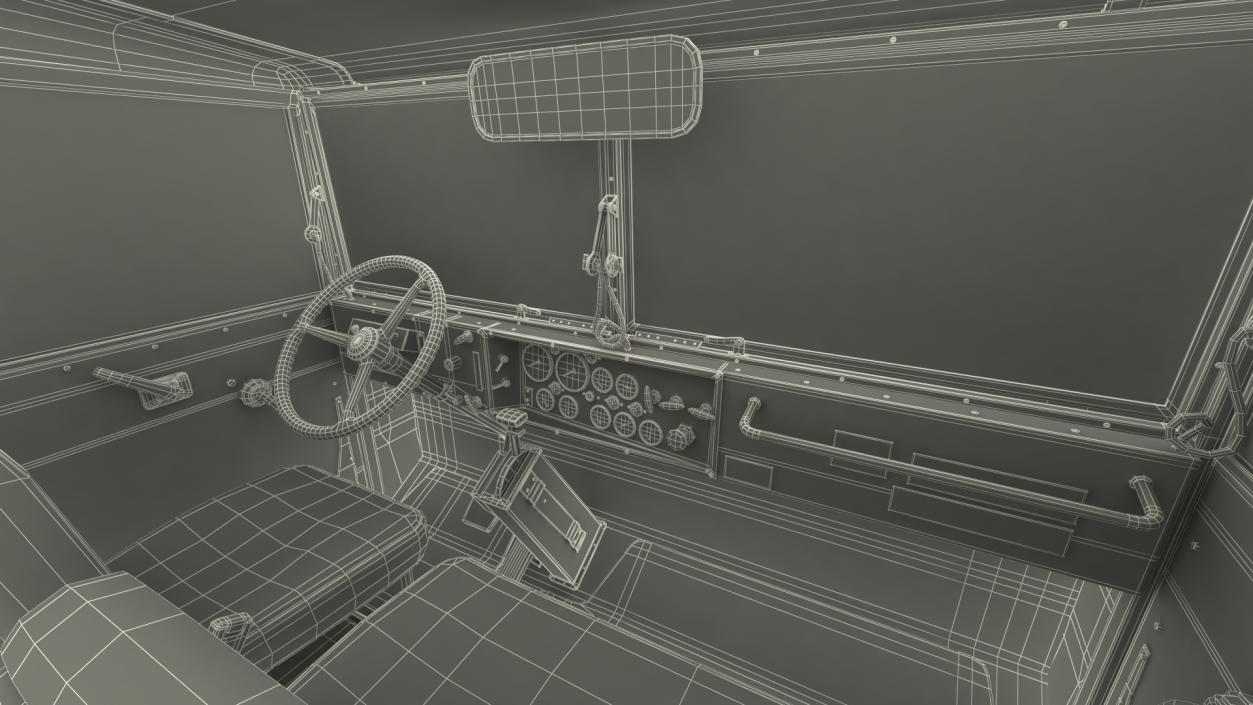 M939 Military Wrecker Light Rigged 3D model