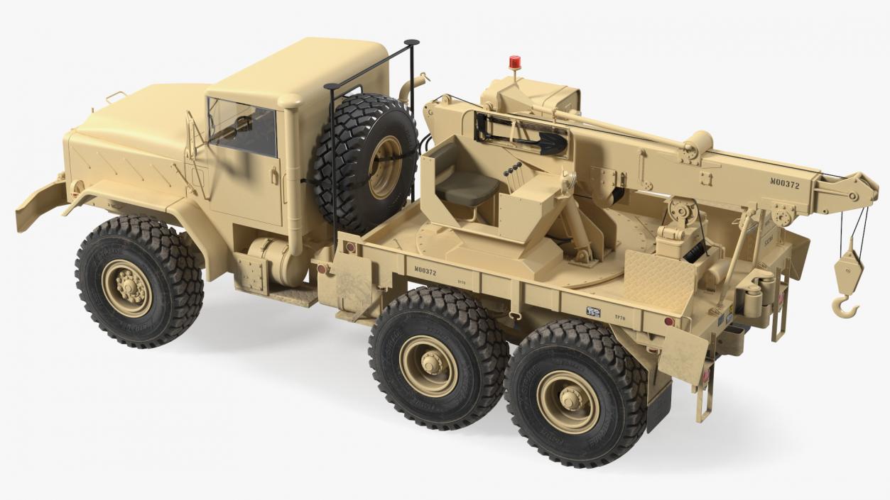 M939 Military Wrecker Light Rigged 3D model