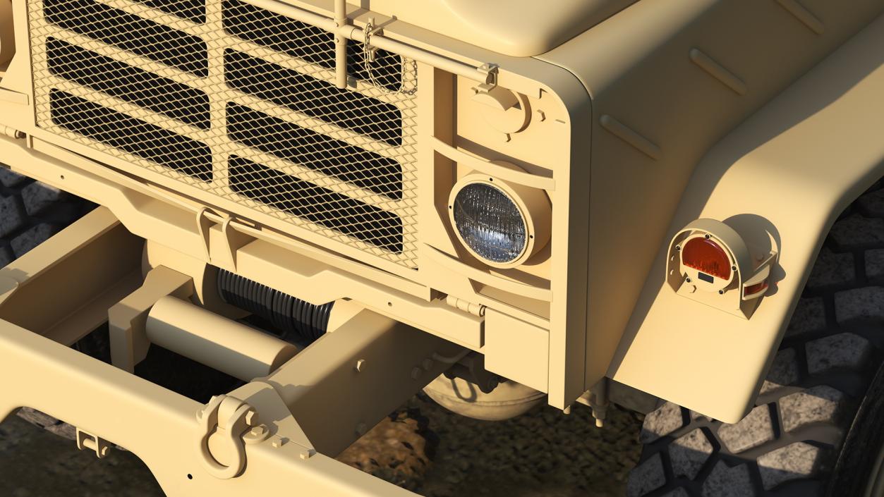 M939 Military Wrecker Light Rigged 3D model