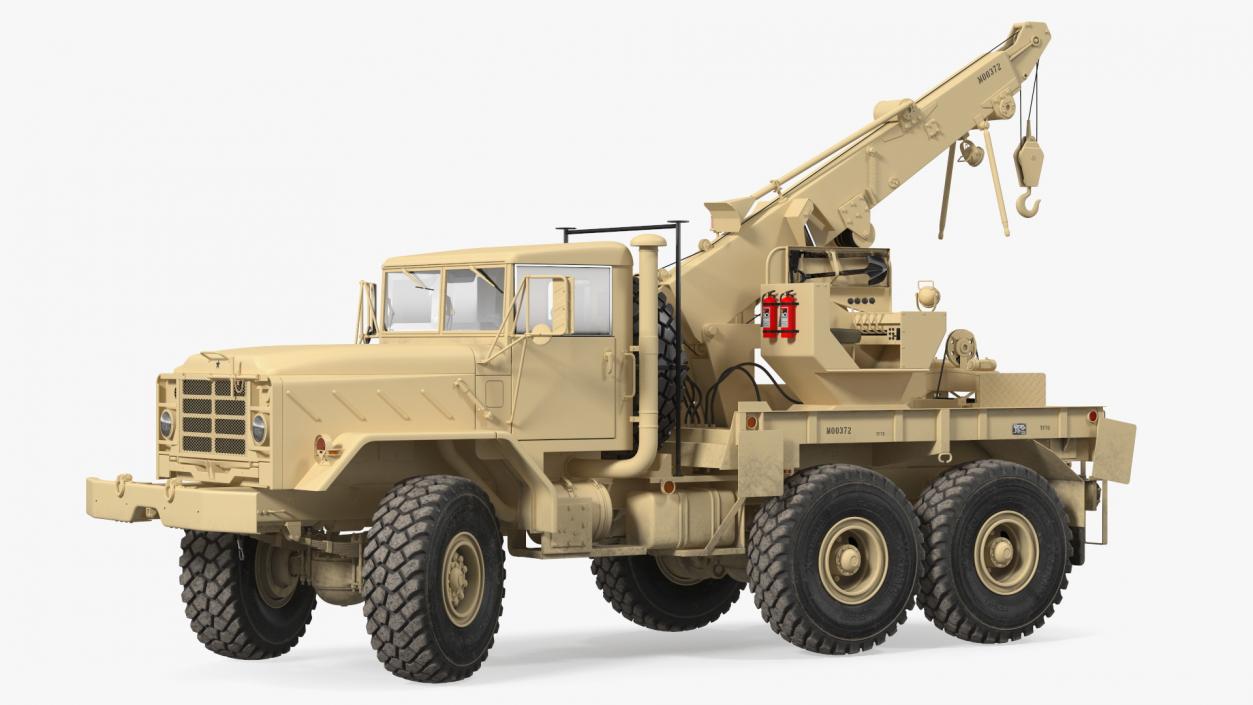 M939 Military Wrecker Light Rigged 3D model