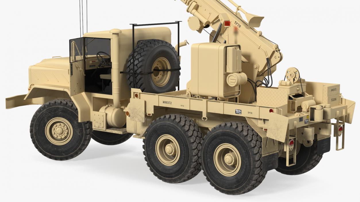 M939 Military Wrecker Light Rigged 3D model