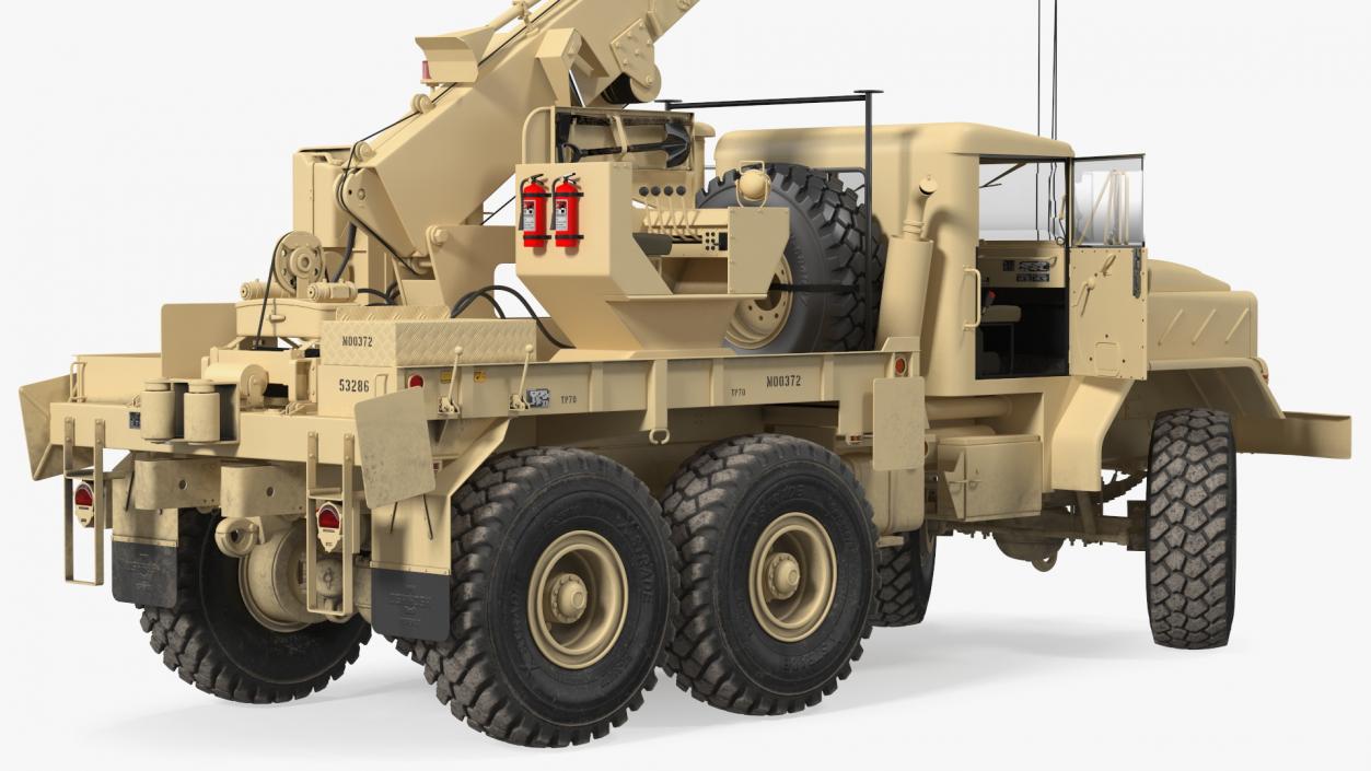 M939 Military Wrecker Light Rigged 3D model