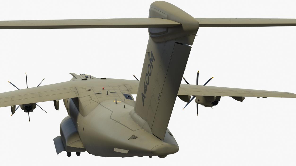 Airbus A400M Military Transport Green 3D