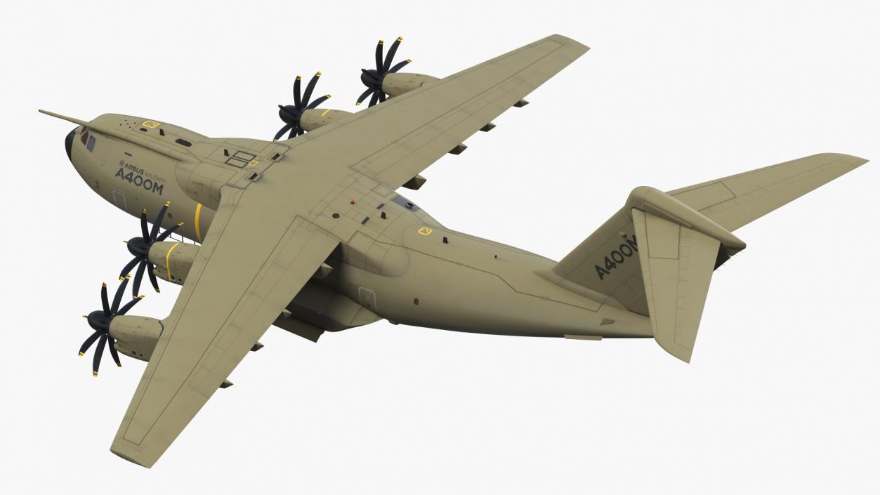 Airbus A400M Military Transport Green 3D