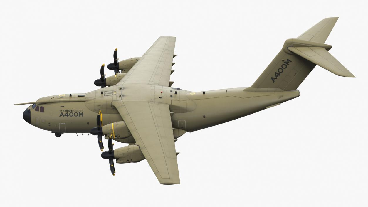 Airbus A400M Military Transport Green 3D