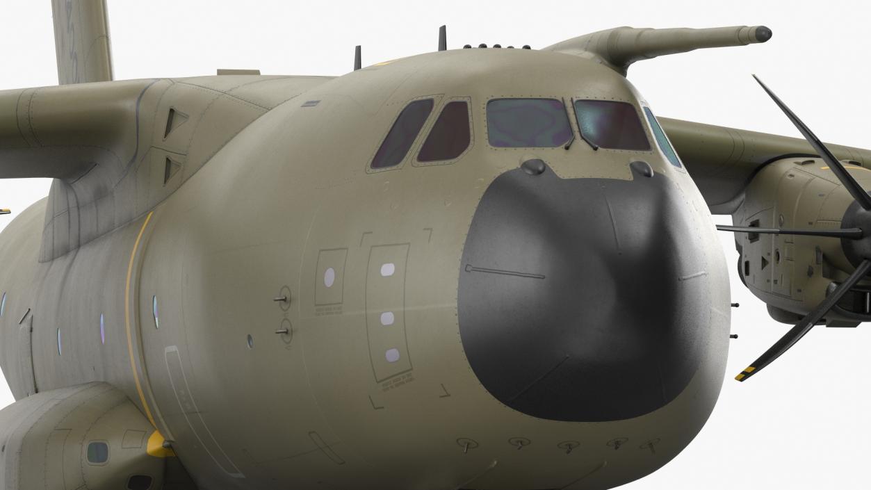 Airbus A400M Military Transport Green 3D