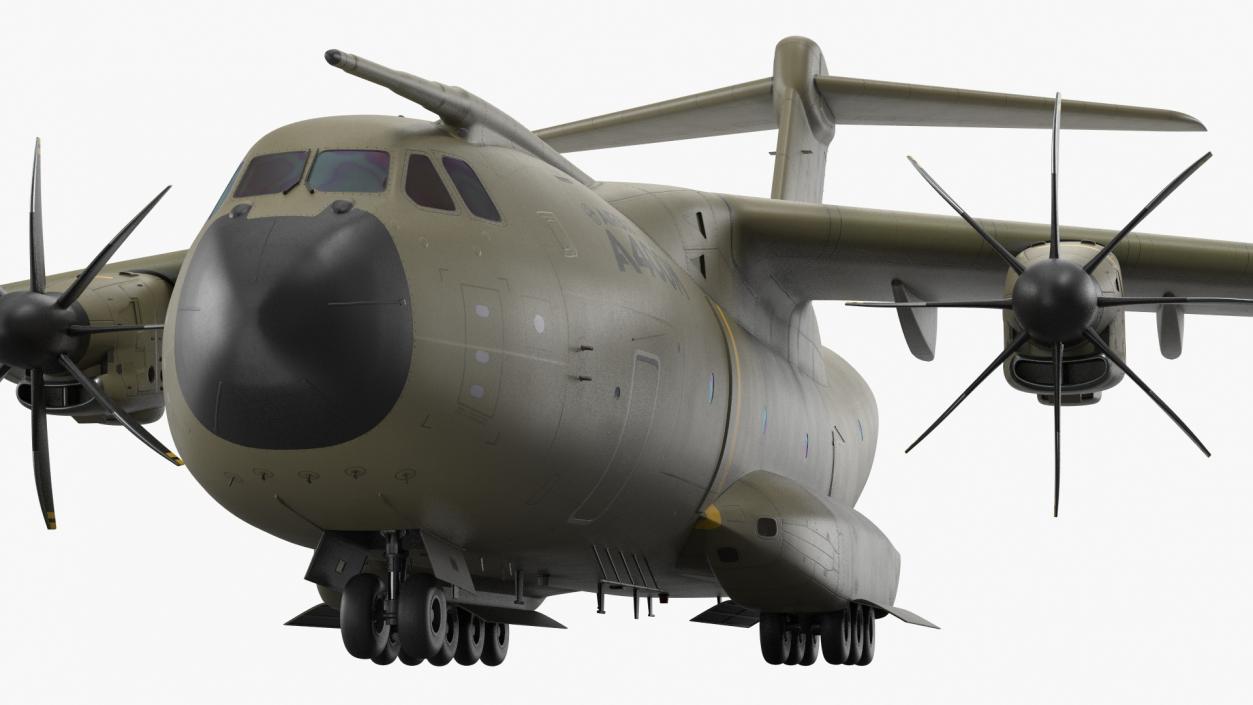 Airbus A400M Military Transport Green 3D