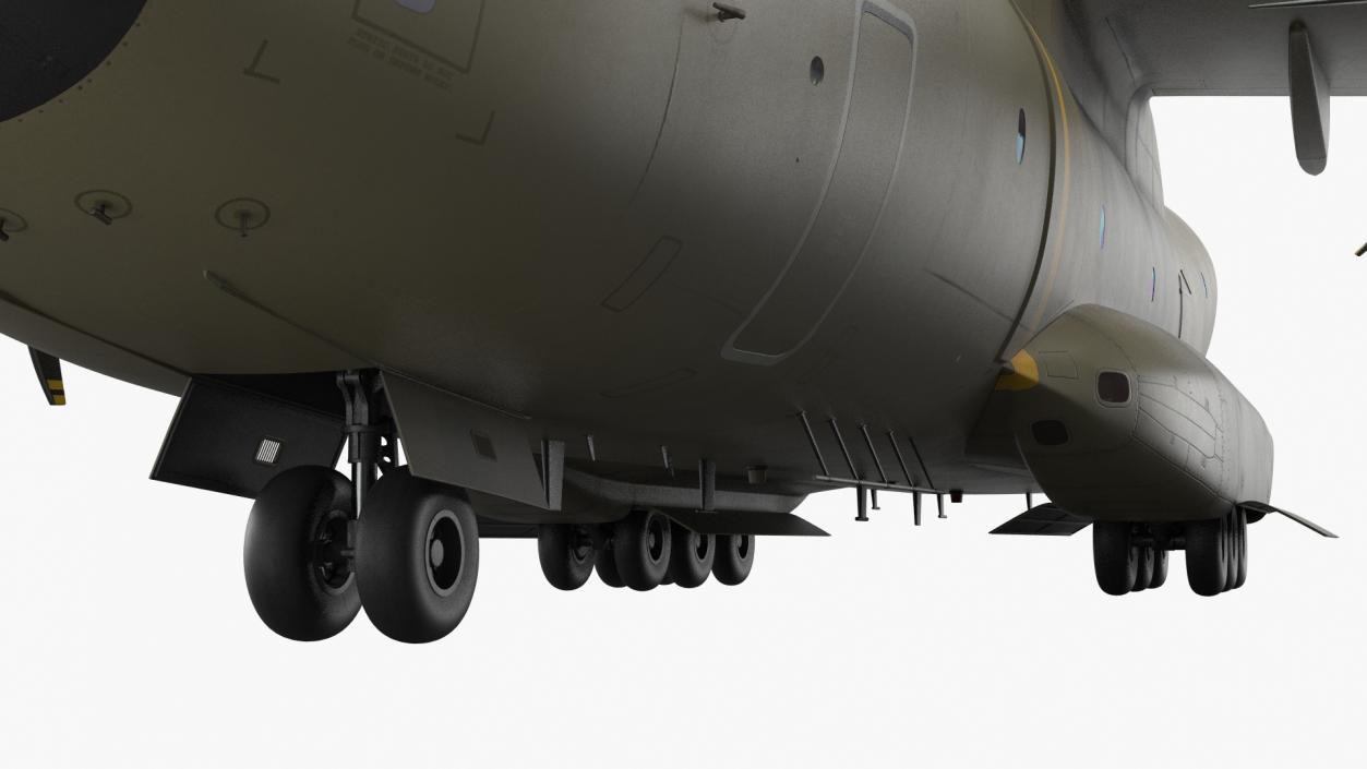 Airbus A400M Military Transport Green 3D