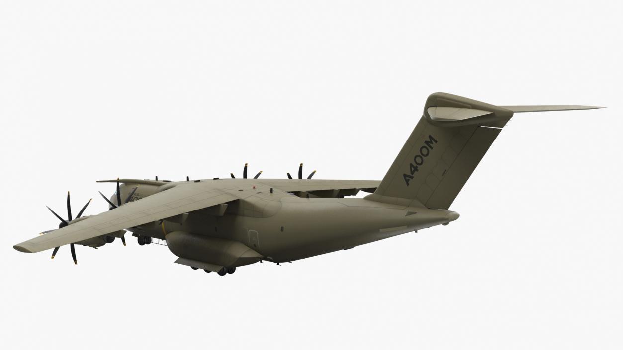 Airbus A400M Military Transport Green 3D