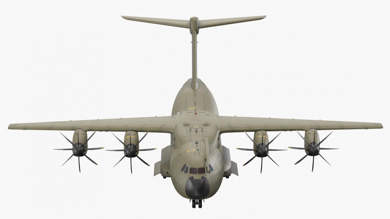 Airbus A400M Military Transport Green 3D