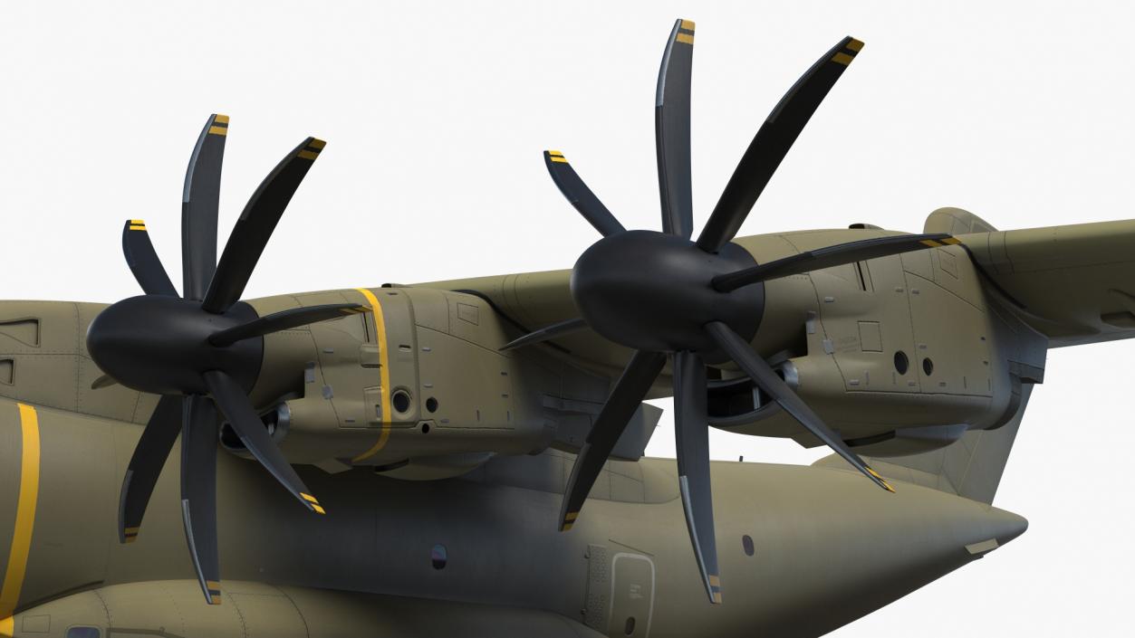 Airbus A400M Military Transport Green 3D