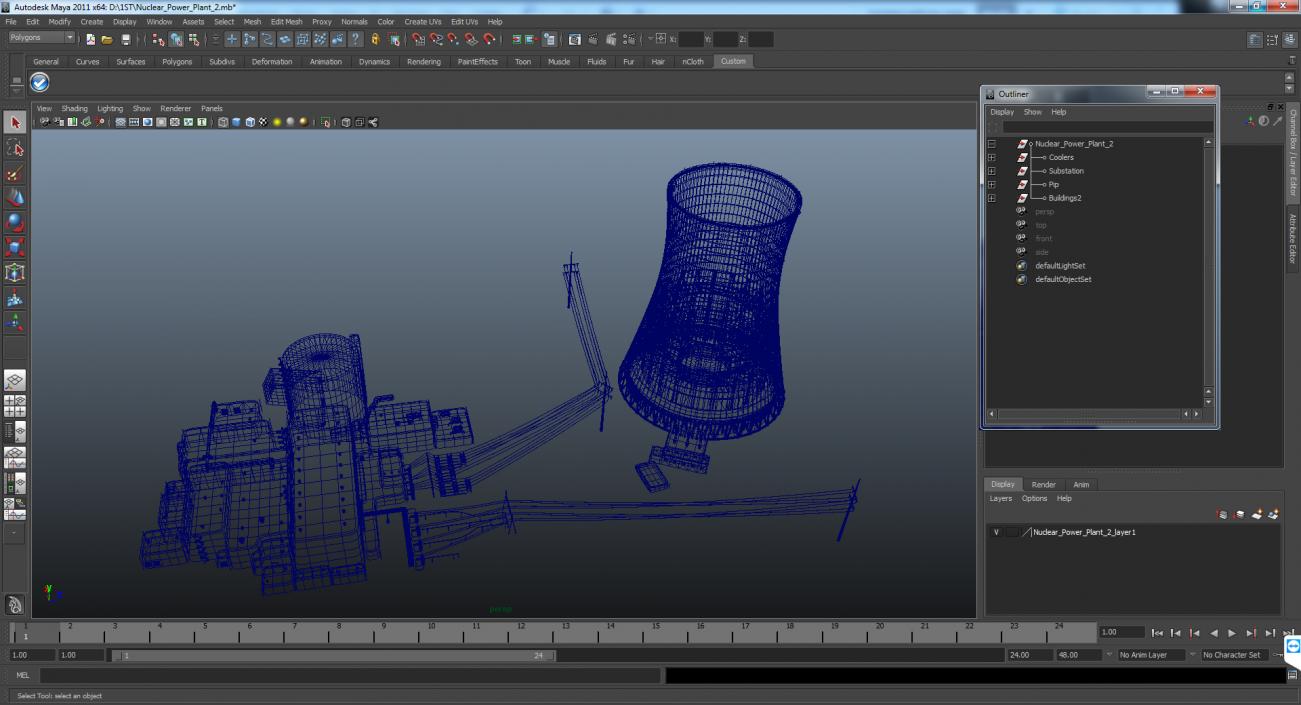 3D Nuclear Power Plant 2